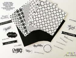 Black & White Geometric Sampler Pack with Free Shipping USA