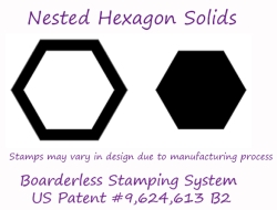 Nested Hexagons Single Stamp Set by Ann Butler 