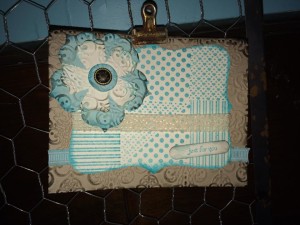 Ann Butler Designs - Unity Stamp Comany- Paula DeReamer -Faux Quilted Distressed Card