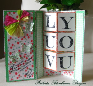 Luv You block card 4