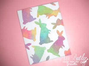 Watercolor Easter Bunny Card