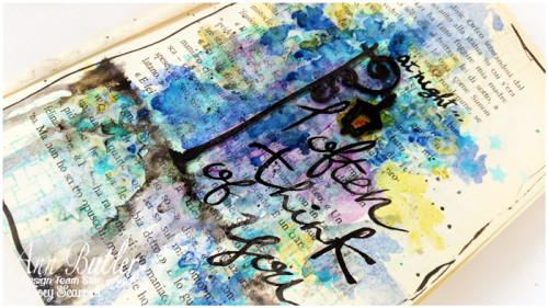 Art Journal page with ColorBox Crafter's ® ink