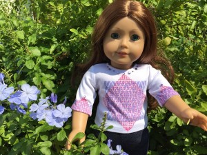 Background Basics Stamped American Girl Doll Outfit