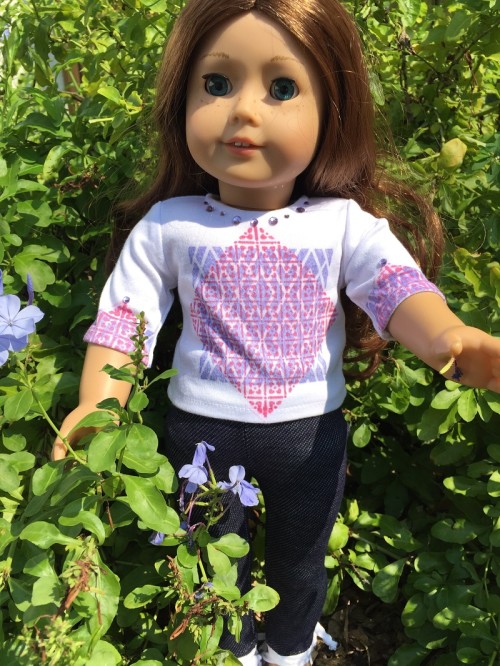 Background Basics Stamped American Girl Doll Outfit