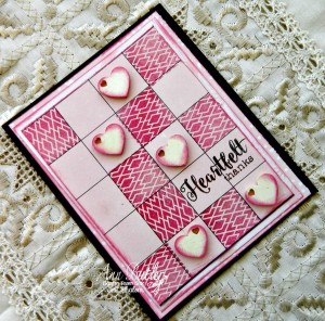 Quick and Easy Card with Faux Quilting Stamps