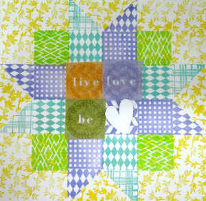 Faux Quilted Star Card