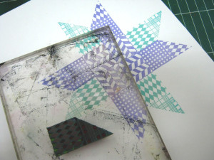 Faux Quilted Star Card