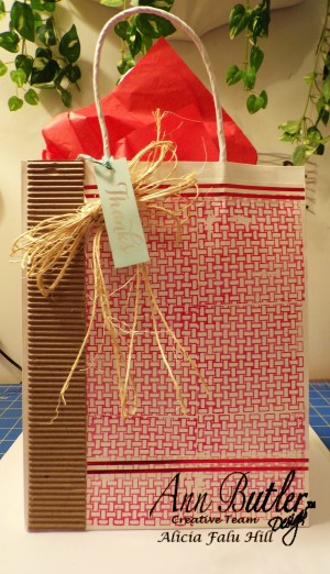 Quick and Easy Stamped Gift Bag