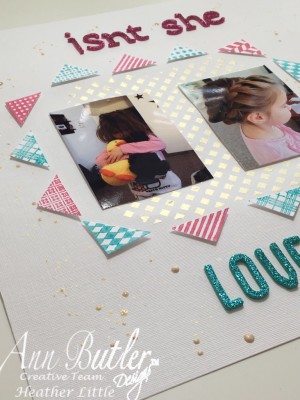 Scrapbooking Layout using Ann Butler Designs products