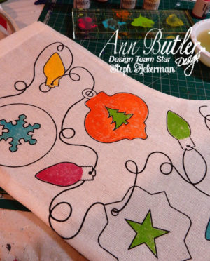 How-to Color a Christmas Stocking