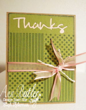 Quick and Easy Thank You Card
