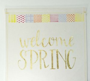 Stamped Spring Bling Banner