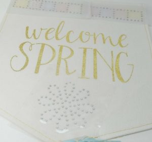Stamped Spring Bling Banner