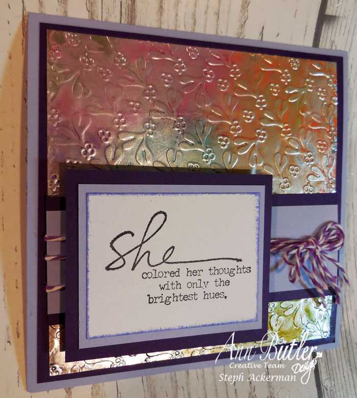 Faux Metal Effect with Ann Butler Designs