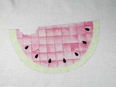 Mouthwatering Watermelon Stamped Dish Towel