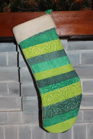 Crafter's Ink Quilted Christmas Stocking