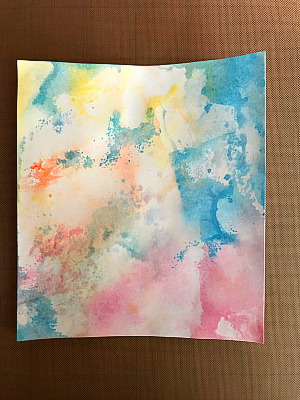 quick and easy pigment ink background card