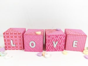 Quick and Easy Stamped Valentine Message Blocks