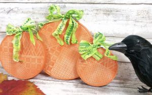 Ann Butler Designs Faux Quilted Hoop Pumpkins by Creatively Beth