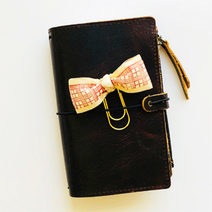 Stamped Planner Bow Clip