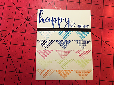Quick and Easy Stamped Banner Card