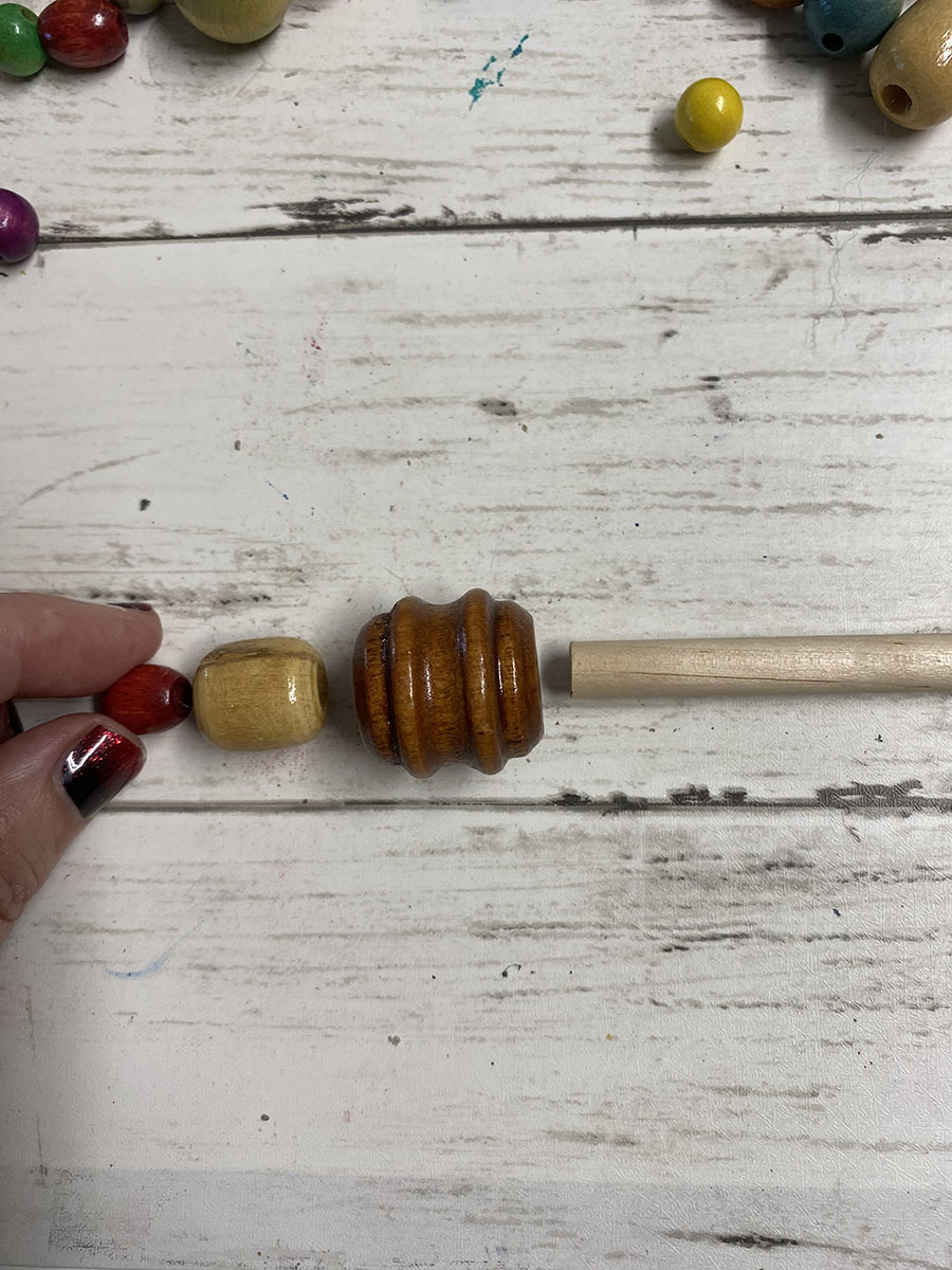 Determine what other beads you want to add to your wand.