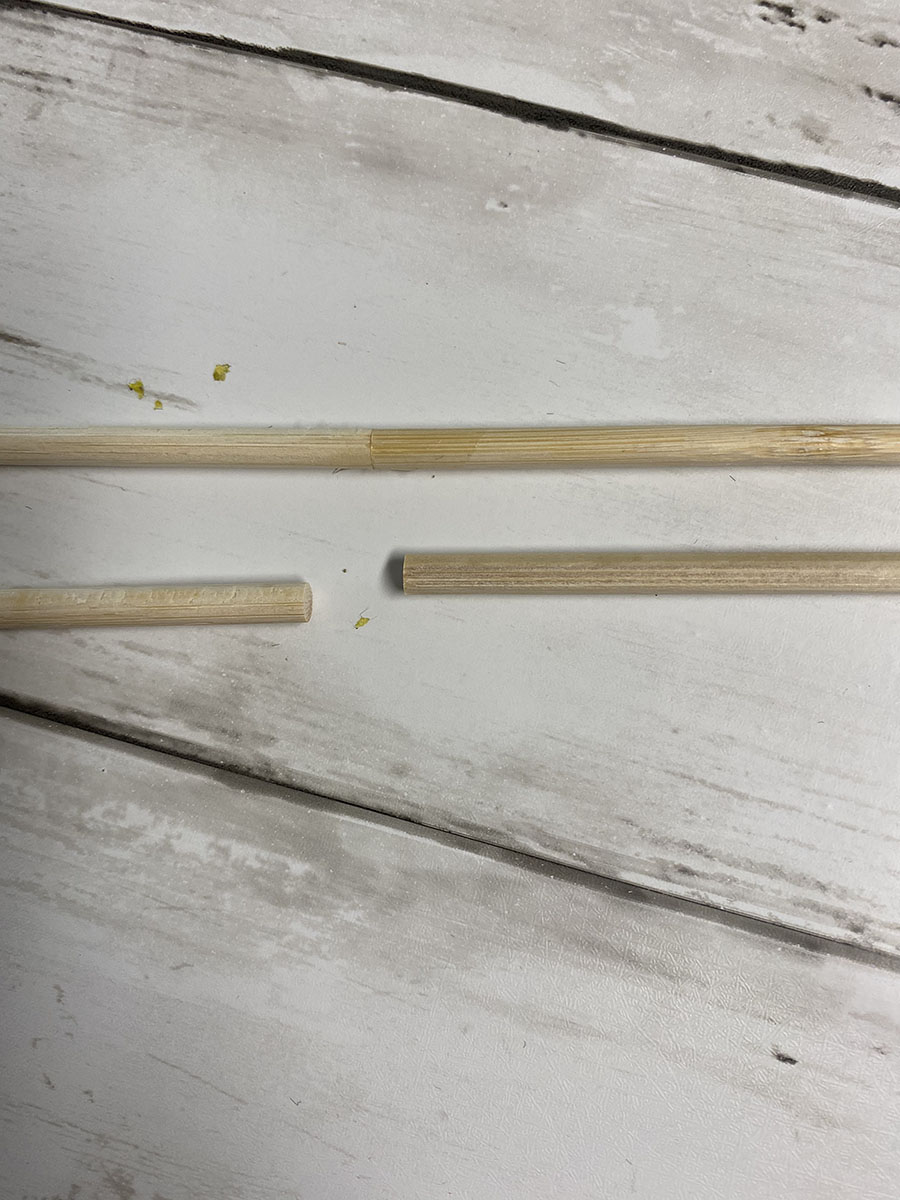 Gluing ends together to get desired length for Wizard Wands